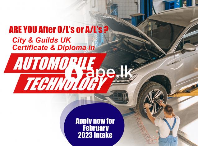 City & Guilds Level 3 Diploma in Automobile.